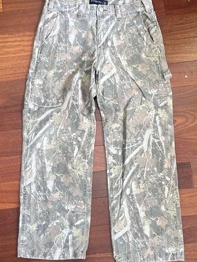 Abercrombie & Fitch Men's Realtree-Style Camo Cargo Pants - Olive/Tan